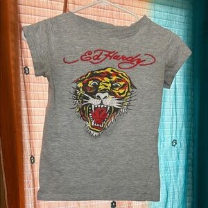 Ed Hardy Kids T-Shirt with Vibrant Tiger Design
